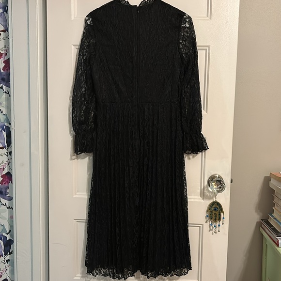 BNWOT Little Mistress black lace midi dress - US size 6 / UK size 10 - Picture 2 of 9